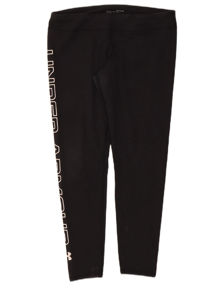 Under Armour Grafiske Leggings til kvinder UK 18 XL Sort