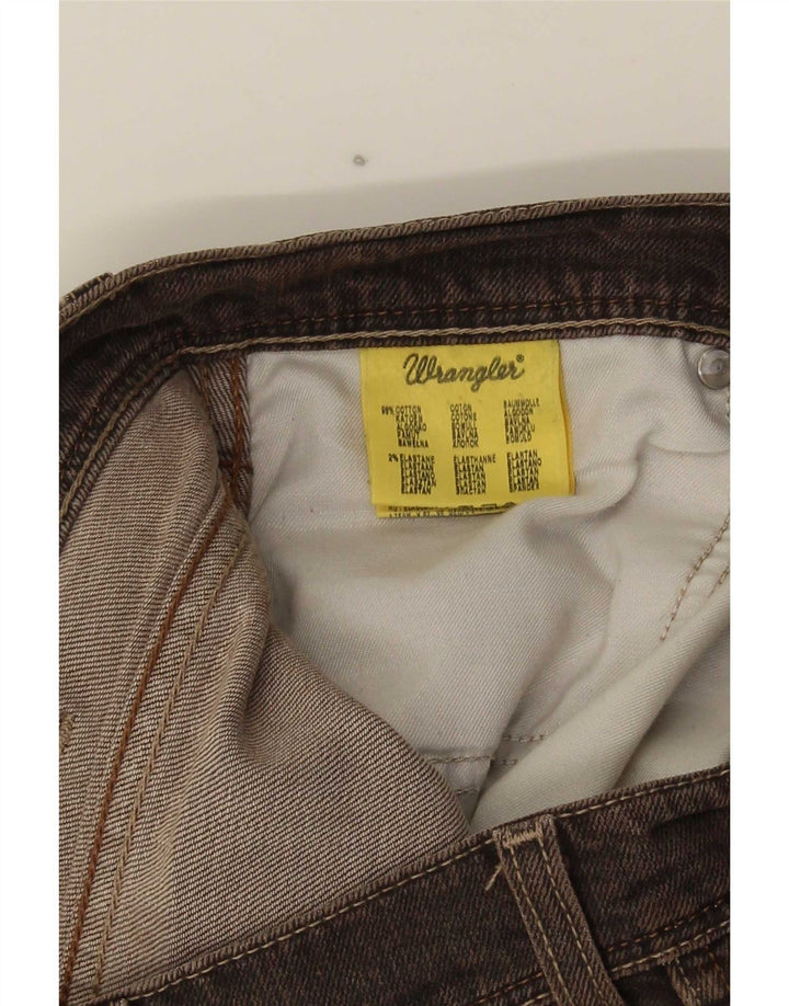 Wrangler Herre Texas Stretch Straight Jeans W33 L29 Brun Bomuld