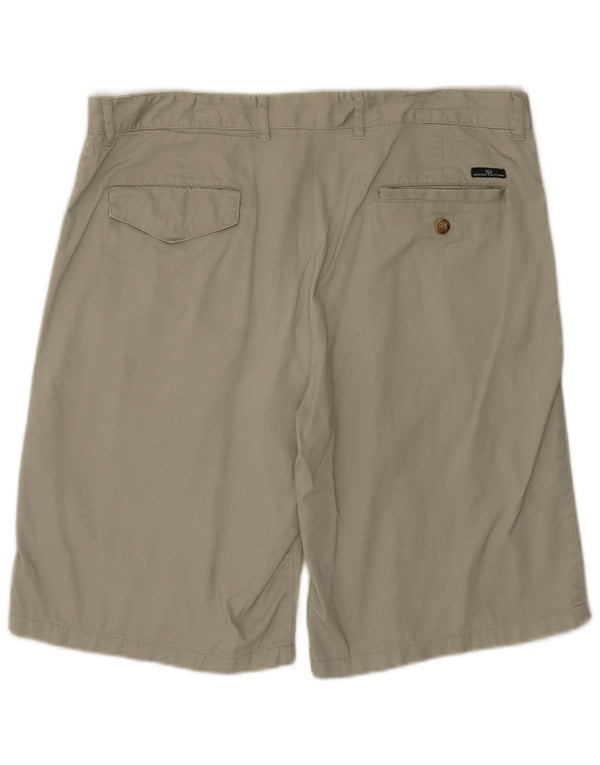 Sergio Tacchini Mens Chino Shorts IT 52 XL W34  Grey Cotton