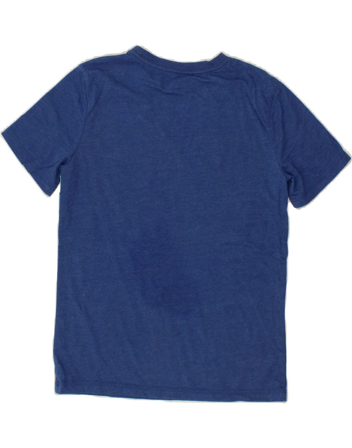 EDDIE BAUER Boys T-Shirt Top 10-11 Years Medium Navy Blue Striped Cotton Vintage Eddie Bauer and Second-Hand Eddie Bauer from Messina Hembry 
