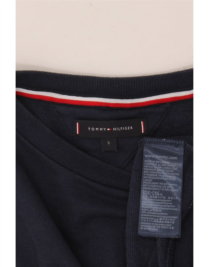 TOMMY HILFIGER Grafisk sweatshirt til mænd, lille marineblå bomuld
