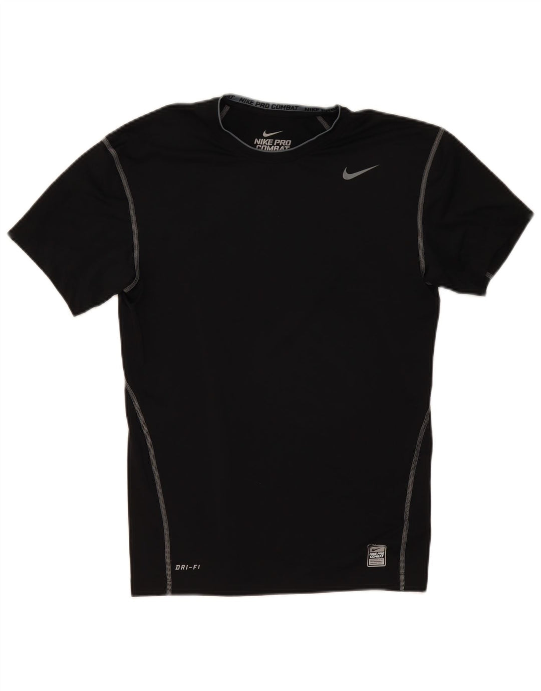 Nike Compression T-Shirt Top XL til mænd, sort polyester
