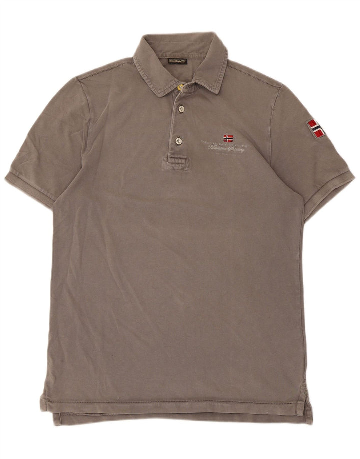 Napapijri herre poloshirt mellemgrå bomuld