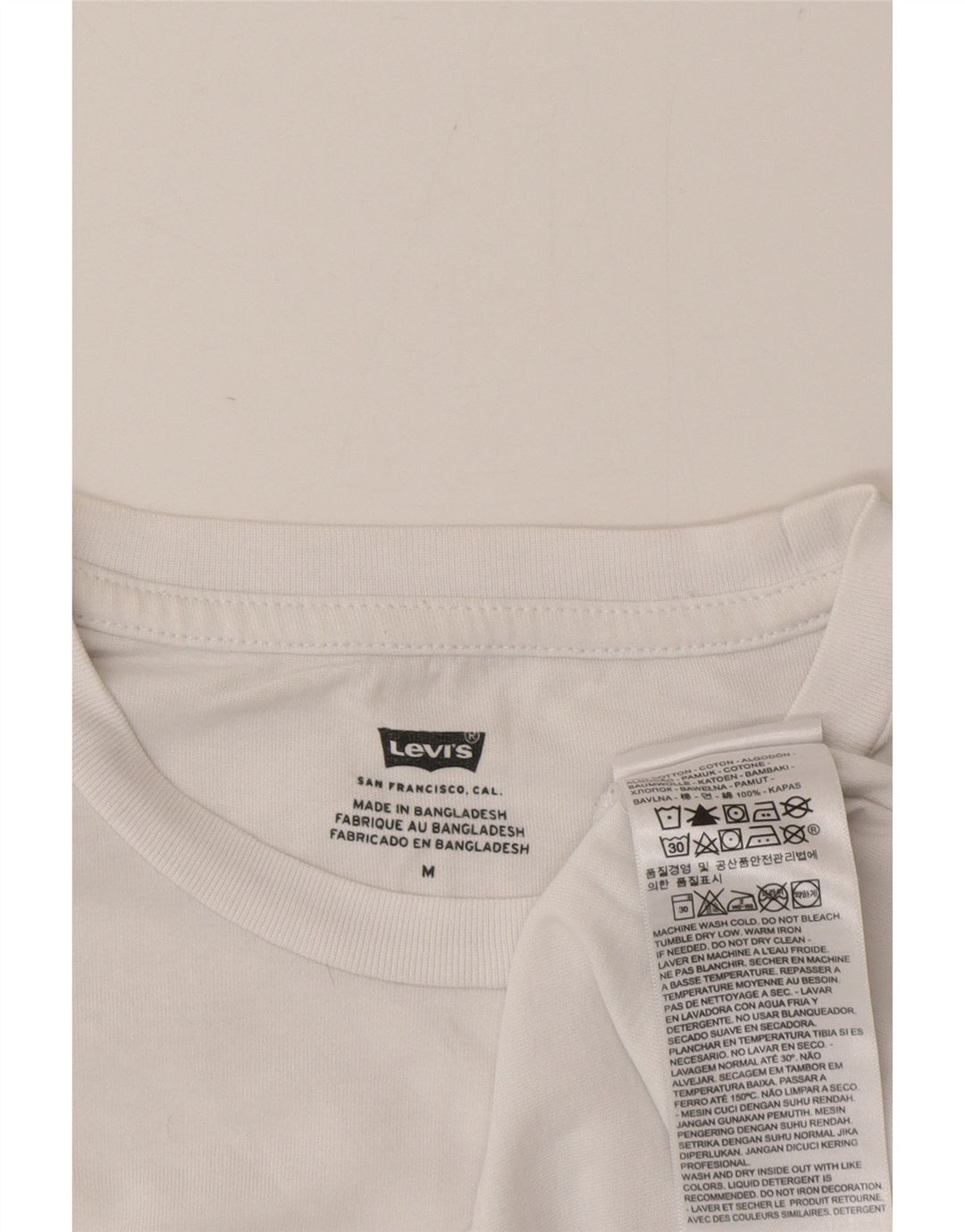 Levi's Herre grafisk T-shirt top mellem hvid bomuld