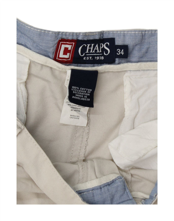 Chaps Herre Cargo Shorts W34 Stor Beige Bomuld
