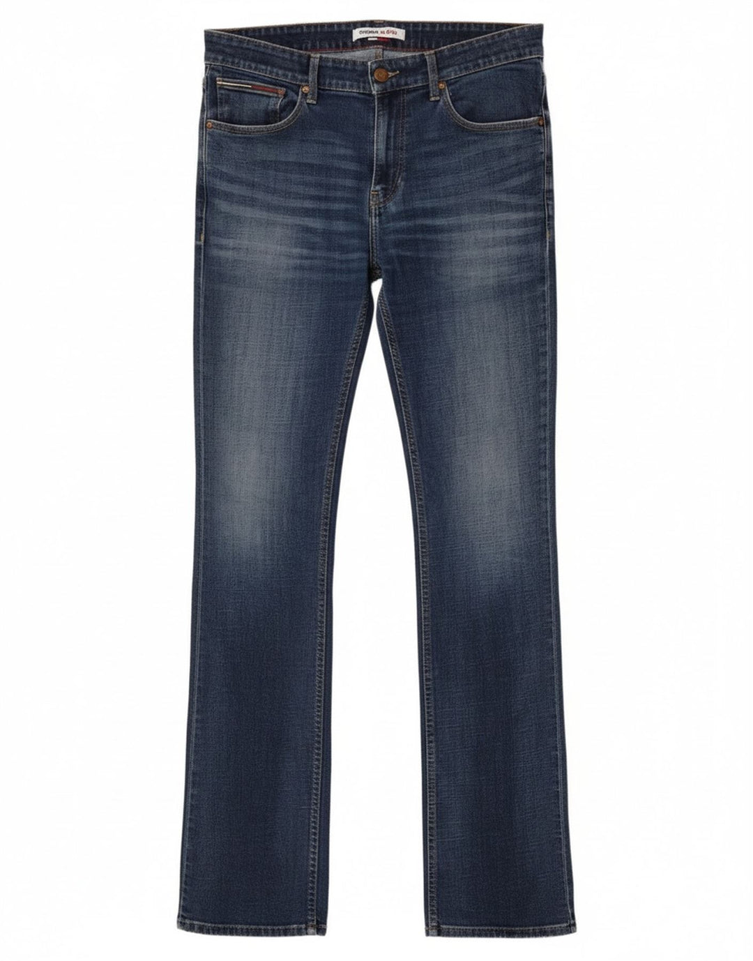 Tommy Hilfiger Herre Bootcut Jeans W32 L36 Blå