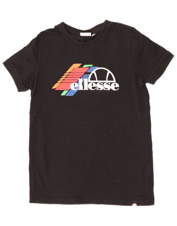 Ellesse Boys Graphic Graphic T-Shirt Top 13-14 År Sort