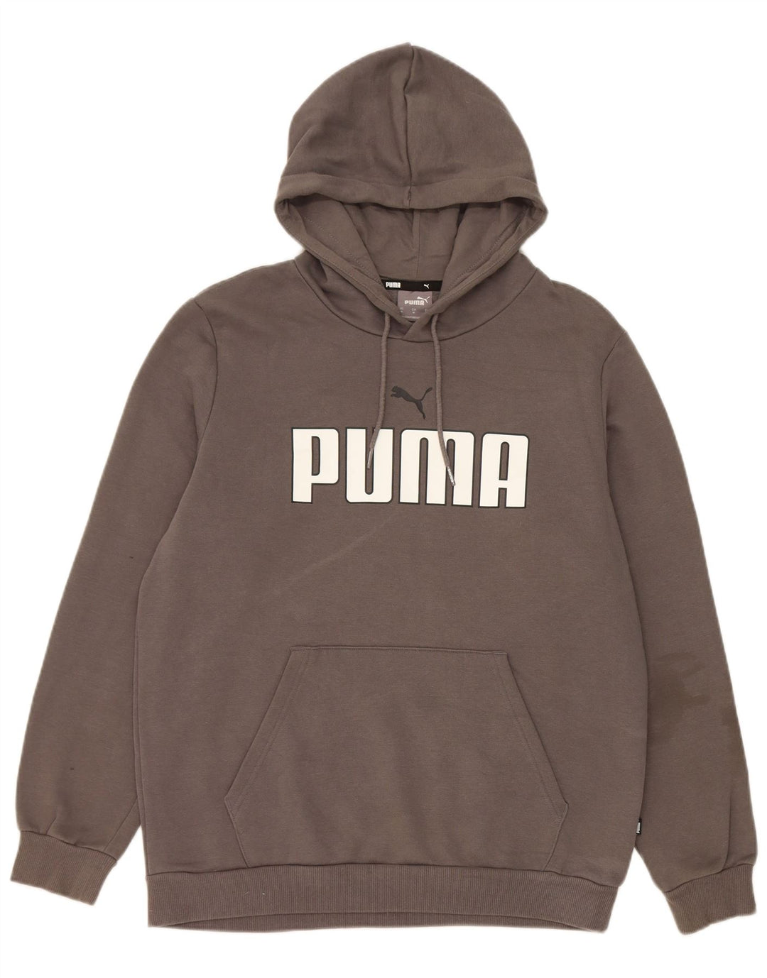 Puma Grafisk hættetrøje til mænd mellemgrå bomuld