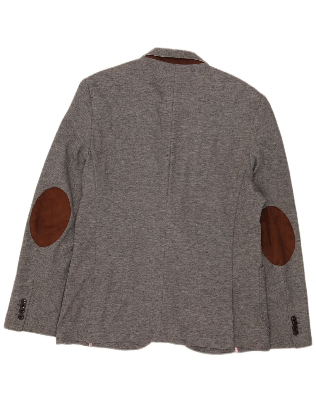 Zara Herre 2-knaps blazerjakke EU 54 XL Grå Polyester