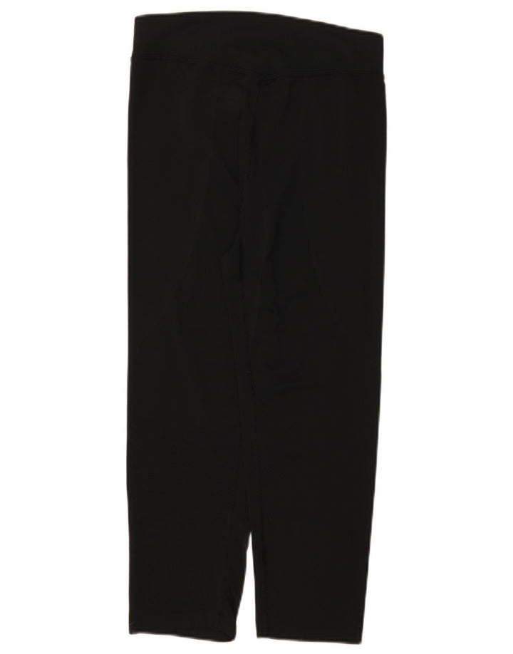 Nike Dame Capri Leggings UK 8/10 Small Black Polyester