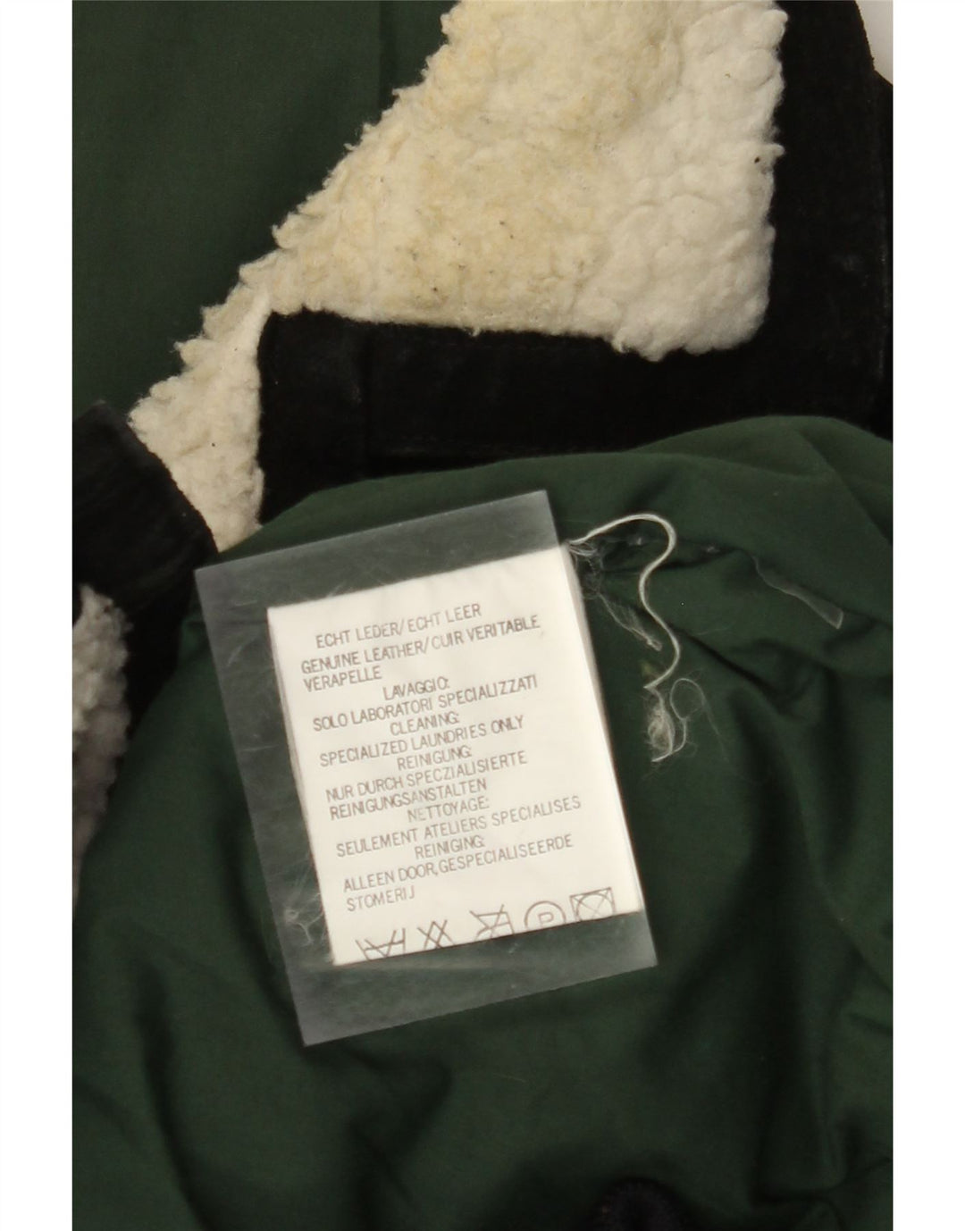 VINTAGE Herre ruskindsjakke UK 42 XL Brun Colourblock Læder