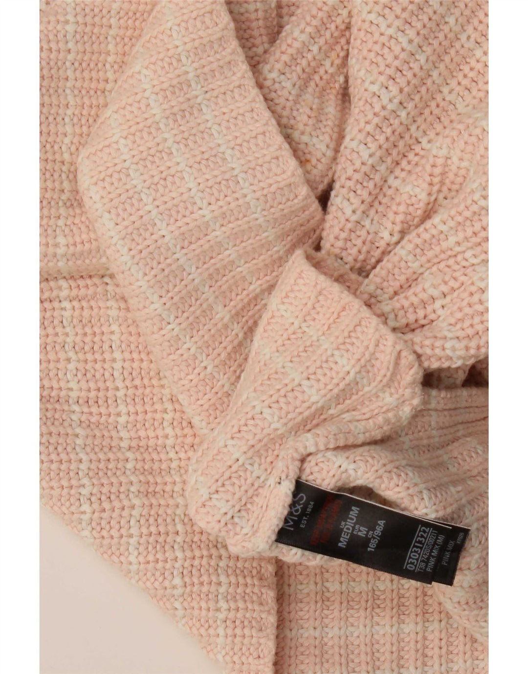 Marks & Spencer Dame Boat Neck Jumper Sweater UK 14 Medium Pink