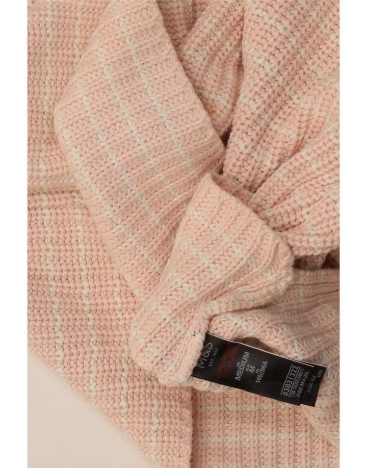 Marks & Spencer Dame Boat Neck Jumper Sweater UK 14 Medium Pink