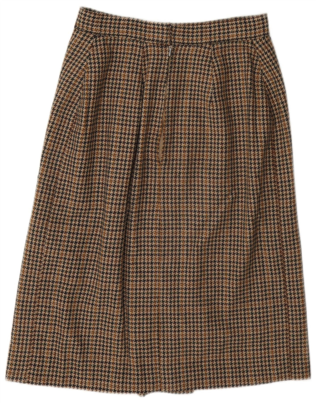 Vintage A-line nederdel til kvinder W26 lille brun hundestød