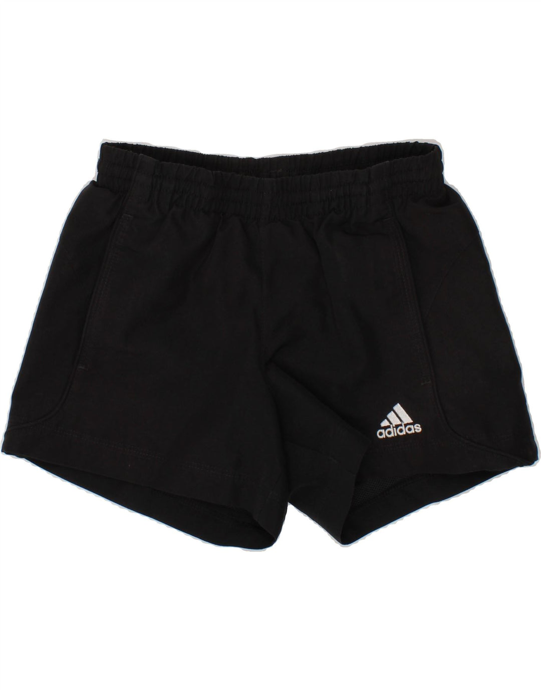 ADIDAS Boys Climalite Sport Shorts 5-6 Years Black Polyester Vintage Adidas and Second-Hand Adidas from Messina Hembry 