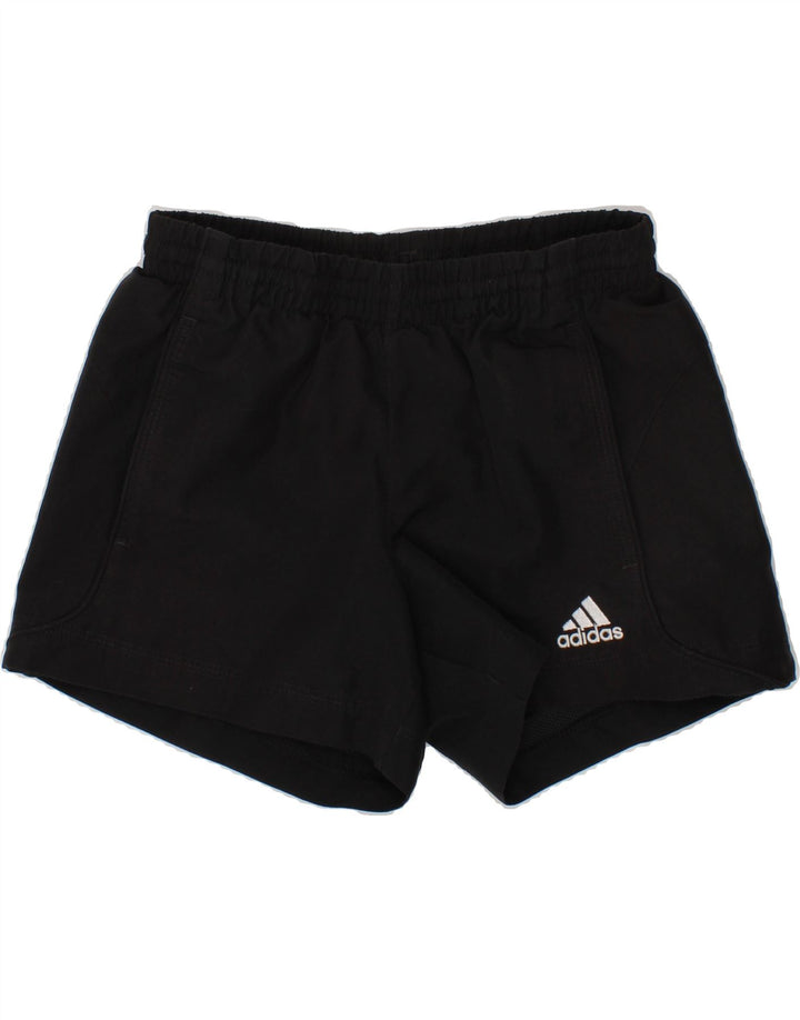 ADIDAS Boys Climalite Sport Shorts 5-6 Years Black Polyester Vintage Adidas and Second-Hand Adidas from Messina Hembry 