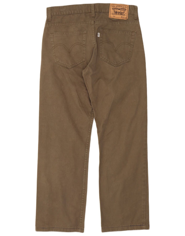 Levi's Herre 752 Straight Casual Bukser W30 L28 Khaki Bomuld
