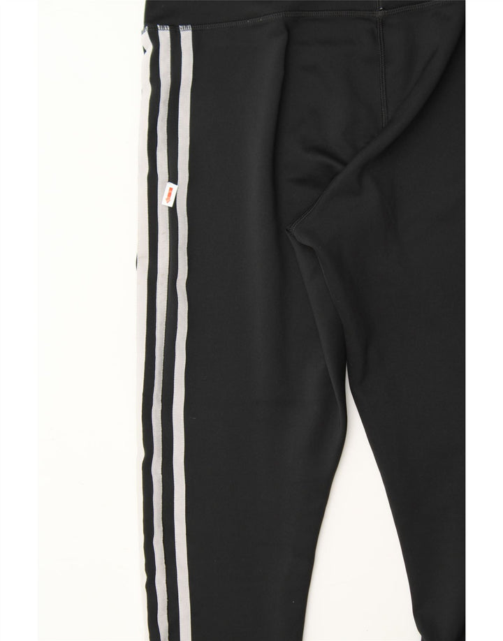 ADIDAS Womens Climalite Leggings UK 12/14 Medium  Black Polyester Vintage Adidas and Second-Hand Adidas from Messina Hembry 