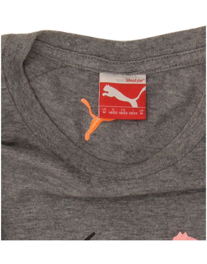 Puma Herre grafisk T-shirt top mellemgrå