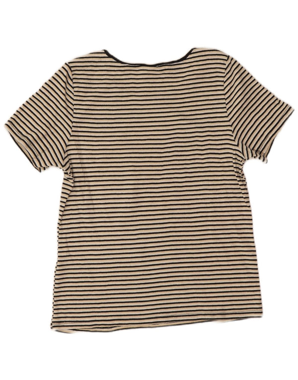 Levi's Dame T-Shirt Top UK 18 XL Flerfarvet Stribet