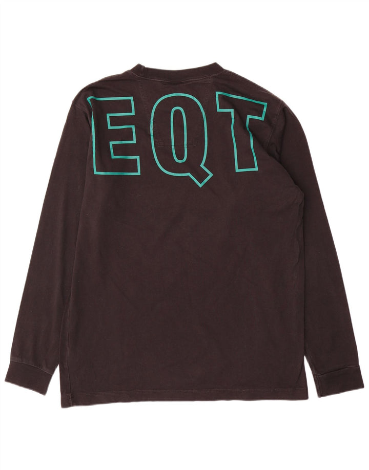 ADIDAS Grafisk Top Langærmet Herre Stor Sort Colourblock Bomuld