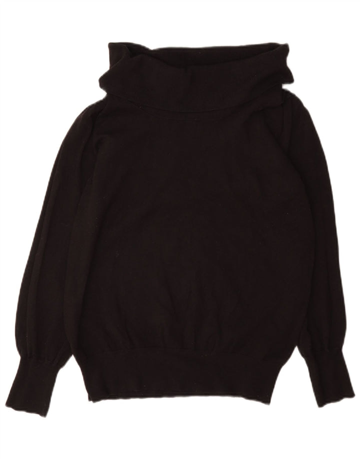 Marks & Spencer Dame Rullehals Sweater UK 16 Stor Brun Viscose
