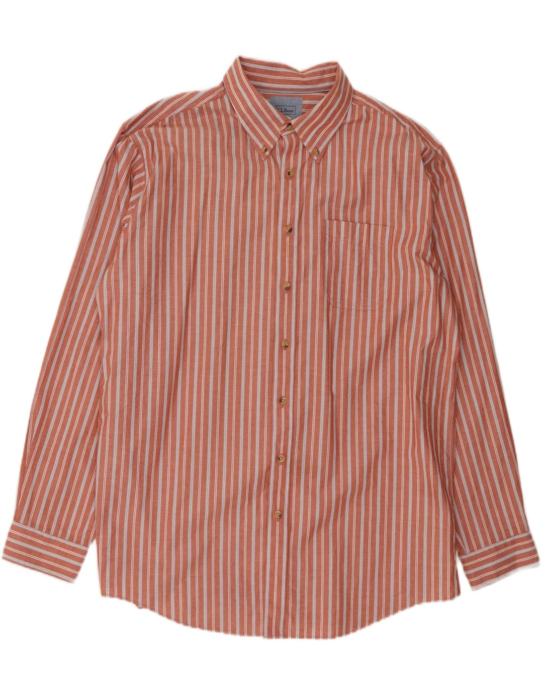 L.L.BEAN Mens Tall Shirt XL Pink Striped Cotton Vintage L.L.Bean and Second-Hand L.L.Bean from Messina Hembry 
