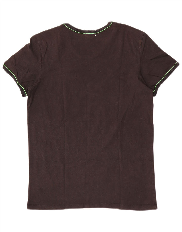 Diesel Herre T-Shirt Top Medium Sort Bomuld