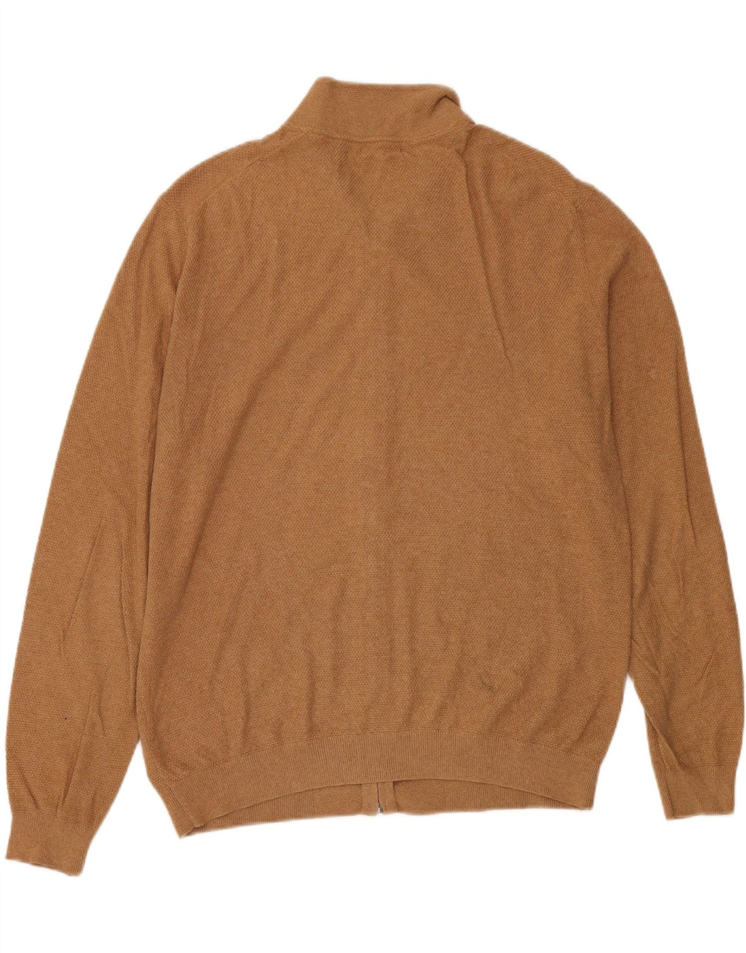 MASSIMO DUTTI Herre cardigan sweater Stor brun bomuld