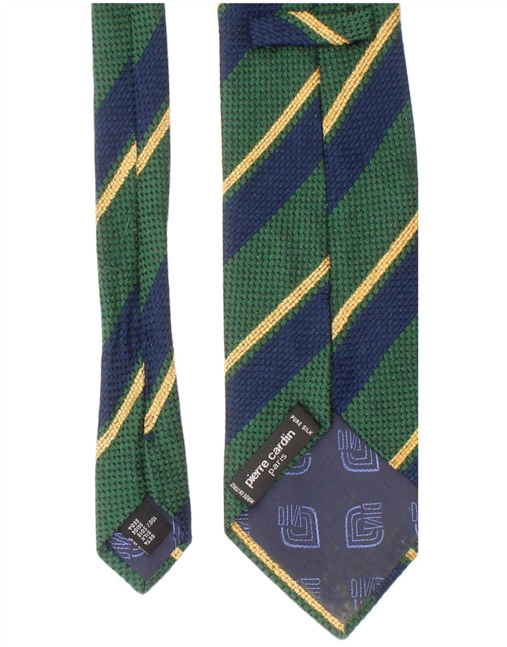 Pierre Cardin Herre slips One Size Grøn Stribet Silke Classic