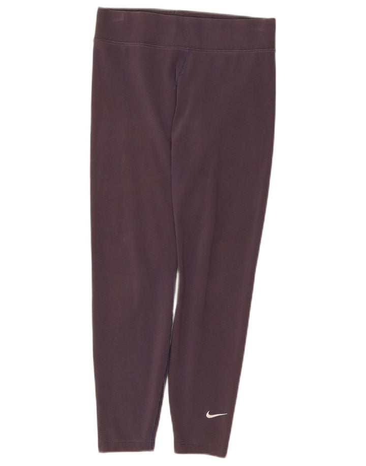 Nike Dame Leggings UK 10 Lille Lilla Bomuld
