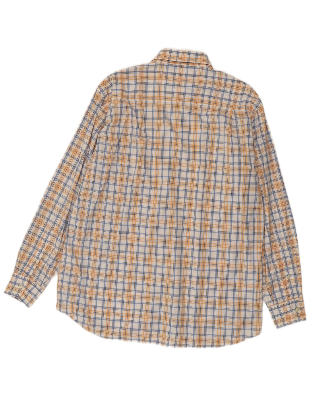Paul & Shark Herre Yachting Shirt Størrelse 42 Large Orange Ternet Bomuld