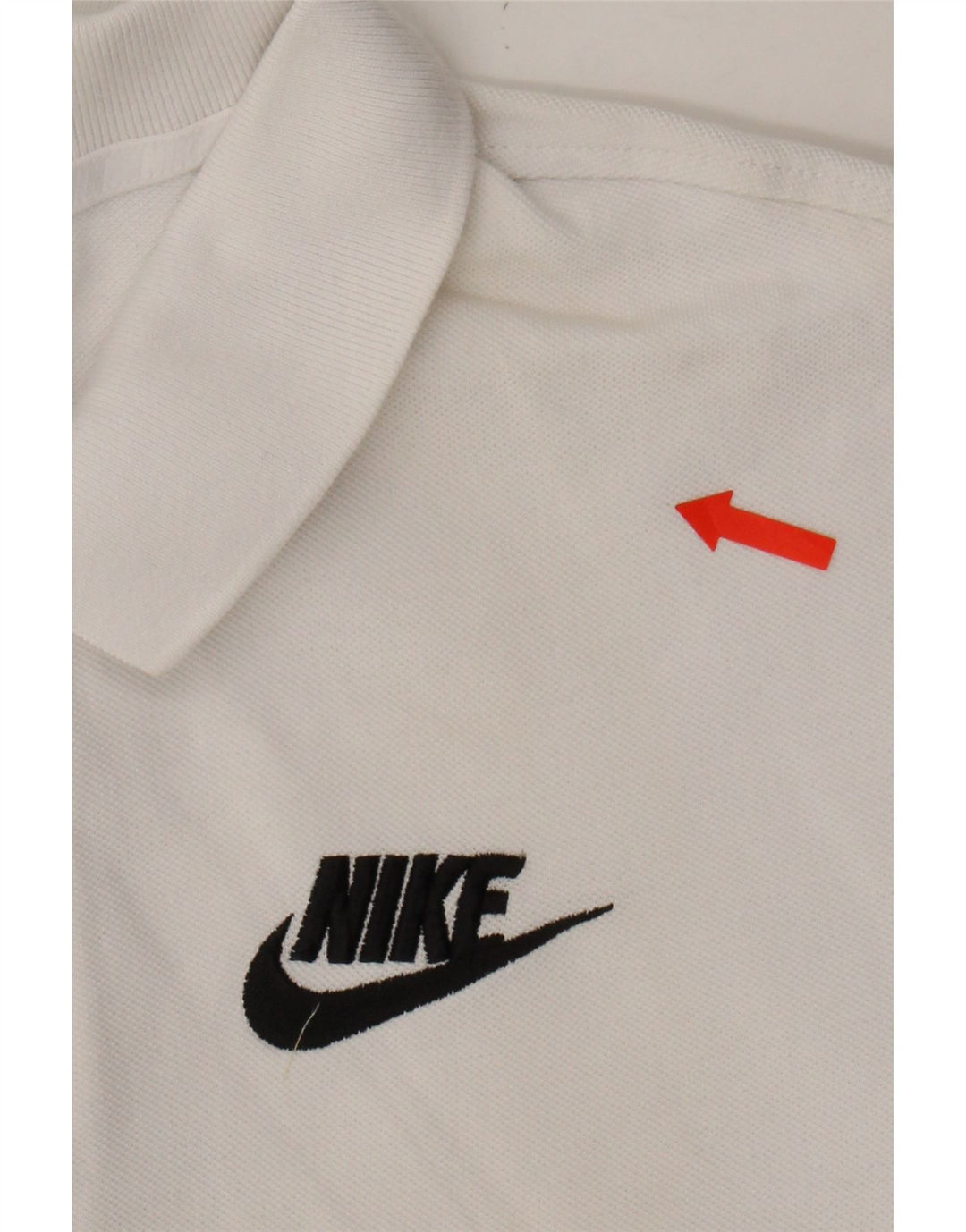 NIKE Mens Polo Shirt Medium White Cotton Vintage Nike and Second-Hand Nike from Messina Hembry 