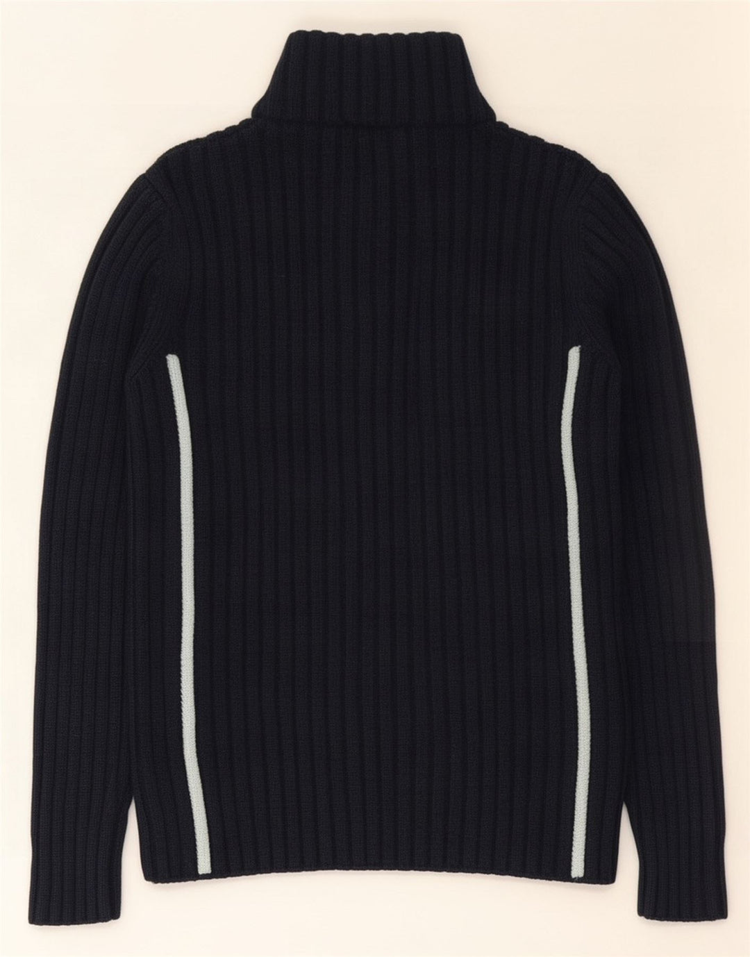 Trussardi sweater med lynlås til mænd Medium Marineblå Uld
