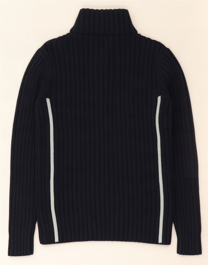 Trussardi sweater med lynlås til mænd Medium Marineblå Uld