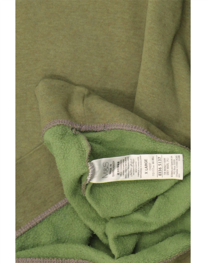 Marks & Spencer Herre Sweatshirt Jumper XL Khaki Bomuld