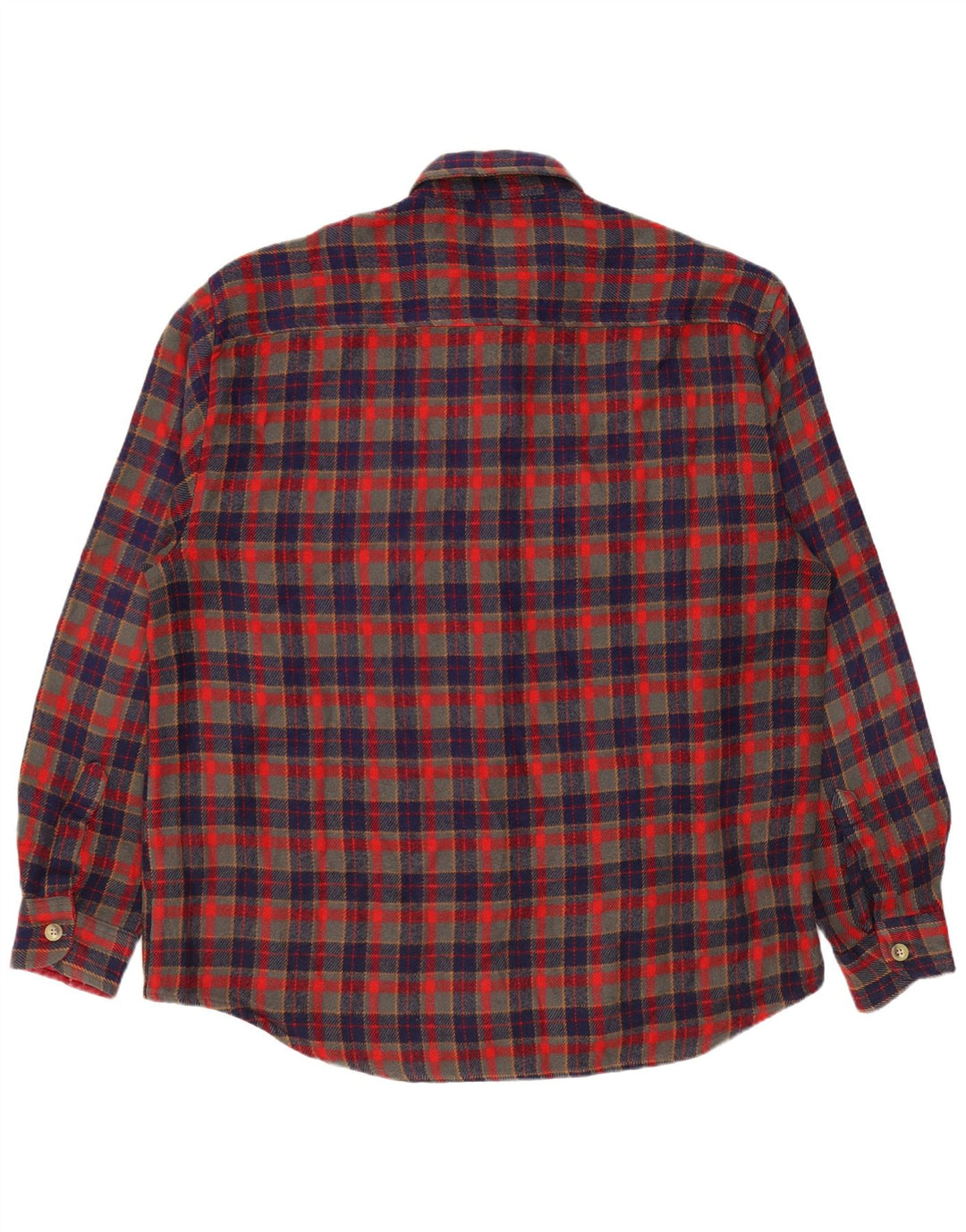 VINTAGE skovhugger flannelskjorte til mænd XL rød ternet