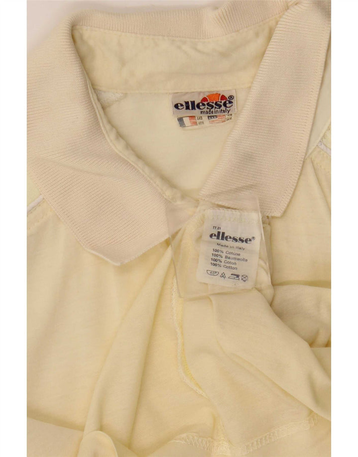 Ellesse Herre poloshirt IT 48 Medium Gul Bomuld