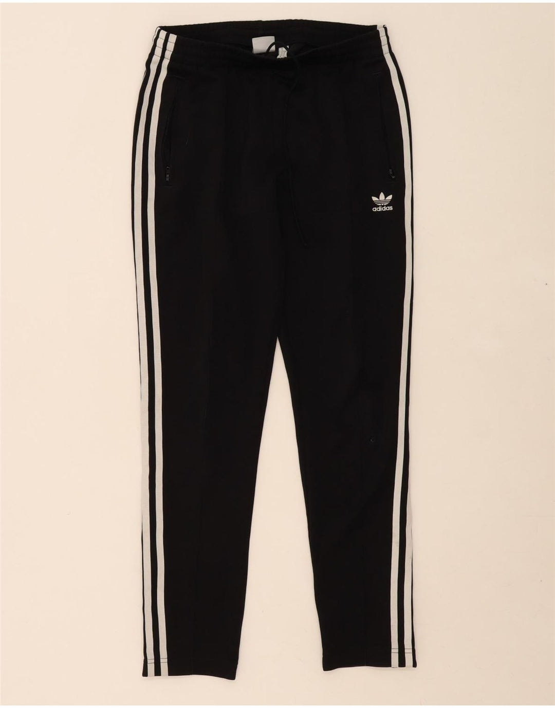 ADIDAS Womens Tracksuit Trousers UK 10 Small Black Polyester Vintage Adidas and Second-Hand Adidas from Messina Hembry 