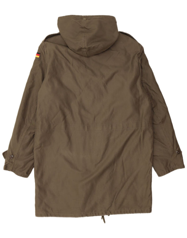 Vintage Herre Hætte Military Parka Jacket UK 38 Medium Khaki