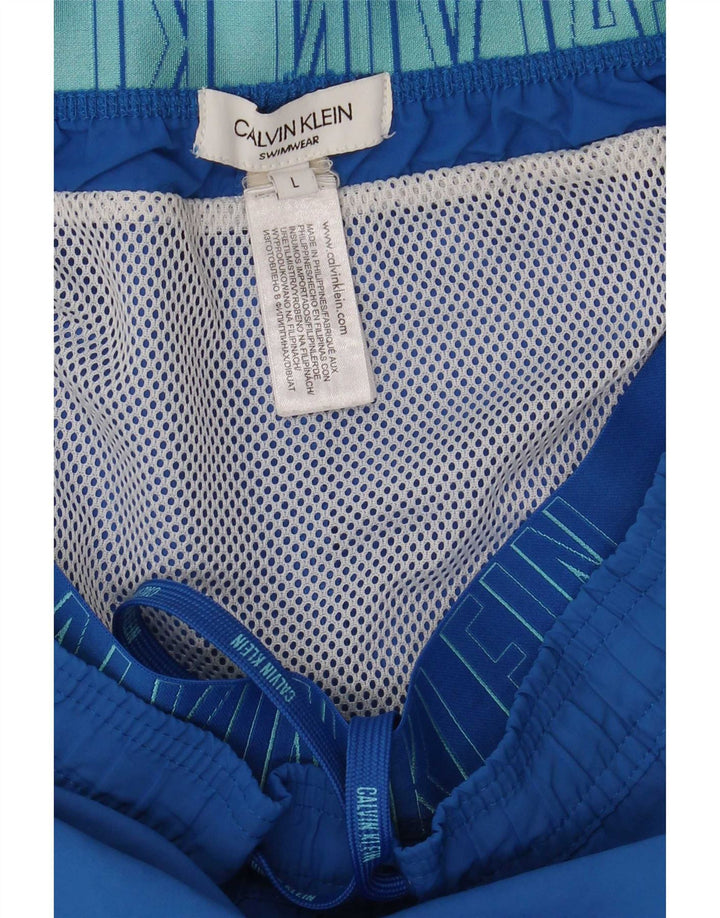 Calvin Klein Badeshorts til mænd store blå polyester