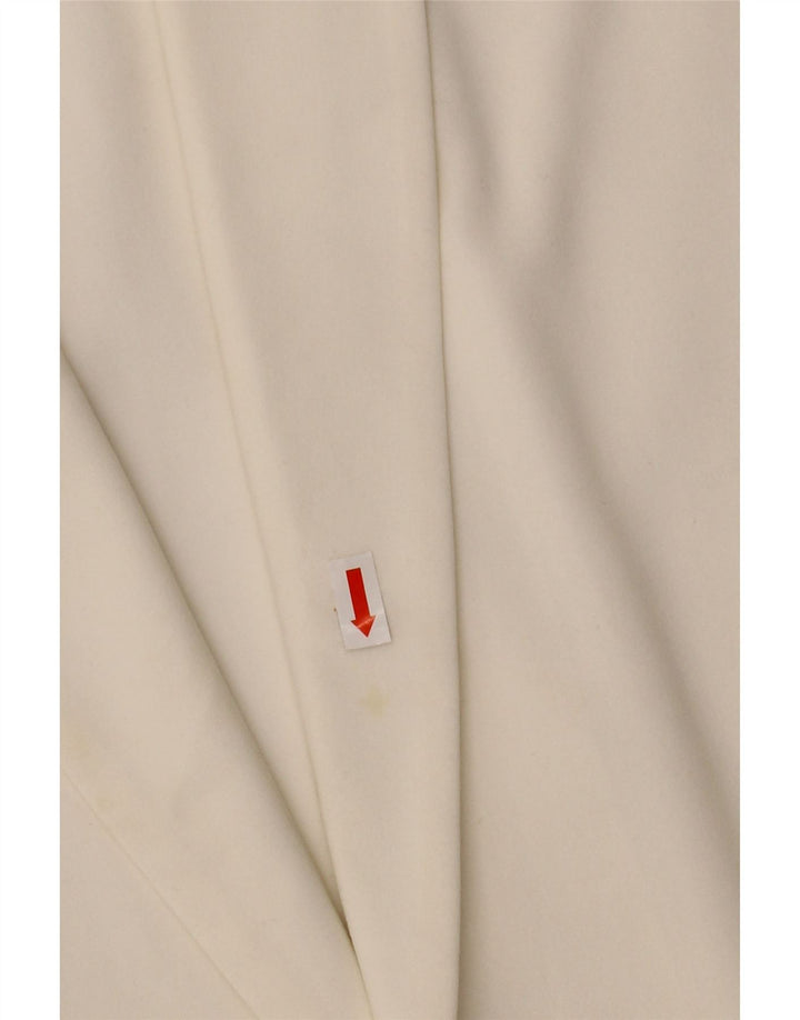 MARKS & SPENCER Dame 3/4 ærmet åben blazerjakke UK 12 Medium White