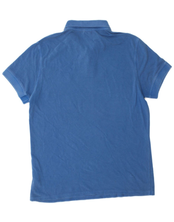 Hugo Boss Mens Slim Fit Polo Shirt XL Blue Cotton