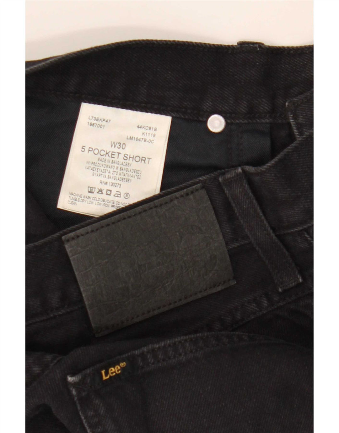 Lee Herre denimshorts W30 Medium Sort Bomuld