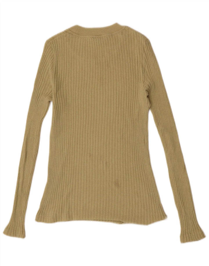 Massimo Dutti Dame Top Langærmet UK 8 Small Khaki