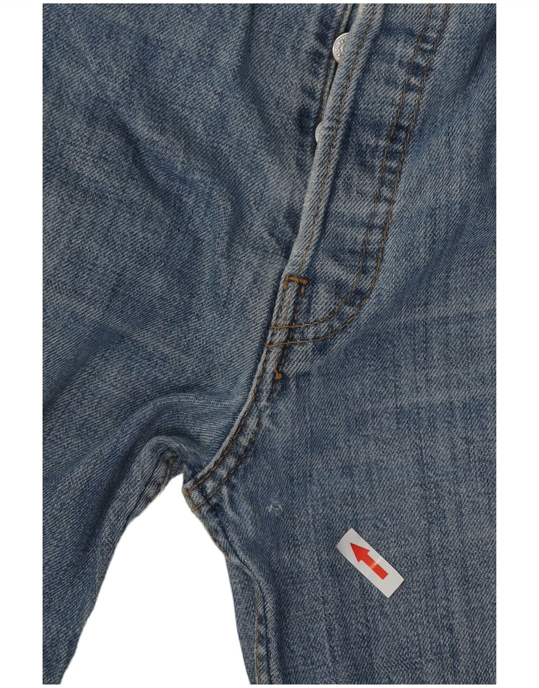Levi's Herre 501 Straight Jeans W38 L30 Blå Bomuld