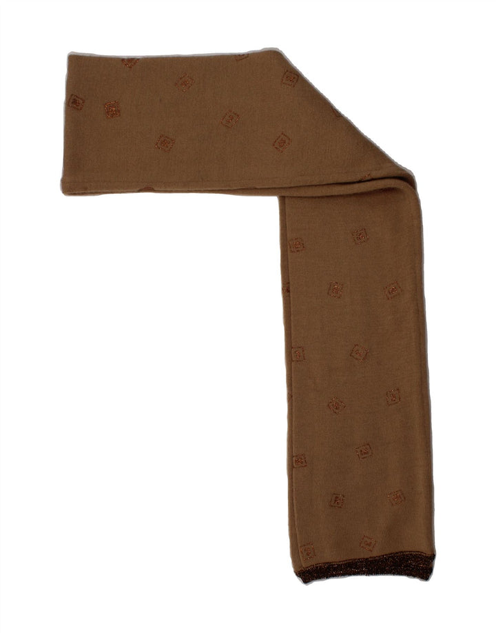 ROCCOBAROCCO Womens Rectangle Scarf One Size Brown Vintage Roccobarocco and Second-Hand Roccobarocco from Messina Hembry 