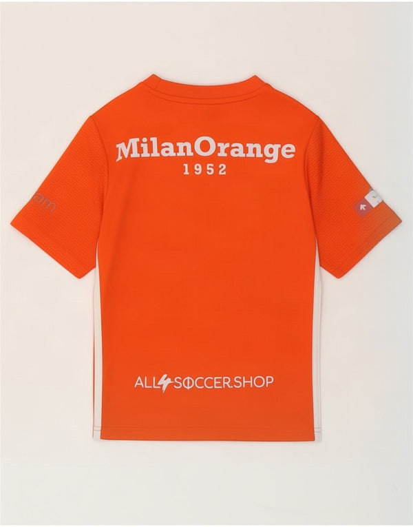 Adidas Boys Aeroready Grafisk T-Shirt Top 9-10 år Orange Polyester