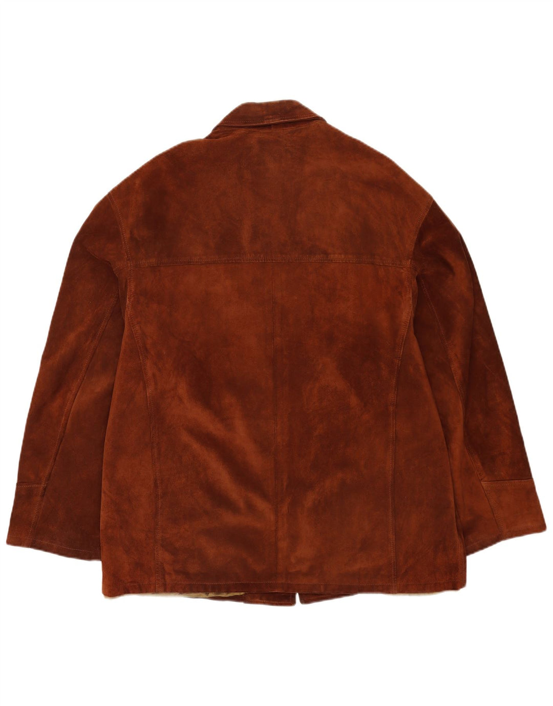 Vintage herre ruskindsjakke IT 52 XL brunt læder