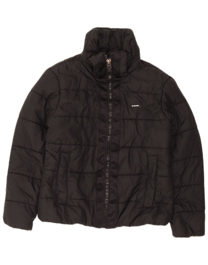 G-Star Dame Polstret Jakke UK 16 Stor Sort Polyester